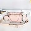 Bolso de Mujer de Tres Piezas Bolso de Nueva Llegada Bolso Versátil Famoso en Internet Moda Bolso de Mujer Geométrico con Correa Ancha para el Hombro Bolso de Hombro para Mujer Cruzado