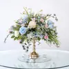 Centro de Mesa Personalizado para Festa de Casamento: Bola de Arranjo Floral Artificial Rosa Choque