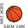 Adesivo de Tecido Bordado Grit Toalha de Basquete Patch Bordado Decoração de Bolsa Capítulo Bordado de Futebol Chenille Futebol