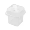 Oferta Especial del Fabricante: Vaso Cuadrado de Pulpa de Madera con Cuchara Integrada, Mousse, Ensalada de Frutas, Postre, Yogur, Caja para Helado