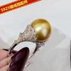 Acessórios DIY S925 Prata Esterlina Pérola jade anel vazio suporte lindo anel retrô suporte material semi-acabado