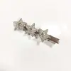 Todos os tipos de presilha lateral de estrela grampo de cabelo de estrela de cinco pontas com strass de celebridade da internet presilha lateral grampo de cabelo quebrado franja flash clipe simples de diamante