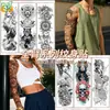 Ventas Directas de Fábrica En Stock Blanco y Negro Personalizados Pegatinas de Tatuaje para Brazo Completo Sensación de Alta Gama Pegatinas de Tatuaje Impermeables a Prueba de Sudor