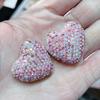 Bola de diamante incrustada con cuentas de cristal de pedrería, cuentas con agujero, cuentas espaciadoras, hechas a mano, material para colgante de pulsera de mano, accesorios de joyería DIY al por mayor