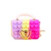 Bolso Bandolera Vanguardia para Hombro Niños Bandolera Bolso de Mano Perla Burbuja Bolso Bandolera de Silicona para Hombro Bolso Gelatina