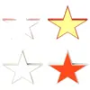 Luminária de teto vermelha em formato de estrela de cinco pontas para salas de conferência, salas de atividades de escritório, corredores escolares, salões de exposição e escritórios administrativos