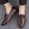 Mocasines para Hombre 2026 Primavera/Verano Nuevo Estilo Británico Slip-On Zapatos Casuales Zapatos de Piel para Hombre Populares en Redes Sociales