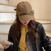 Gorra de béisbol estilo coreano con lazo, de secado rápido, transpirable, suave y de pato, ideal para el sol, ideal para mujeres.