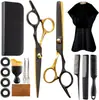 Tijeras de Peluquería, Tijeras para Cortar el Cabello, Tijeras Adelgazadoras de Acero Inoxidable, Juego de Colores, Juego de Tijeras de Peluquería