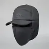 Gorro de Terciopelo Estilo Iceberg Lei Feng para Otoño e Invierno para Hombres, Adultos Mayores, Ciclismo al Aire Libre, Gorro de Algodón Engrosado Cálido, Estilo Transfronterizo