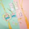 Guirnalda de Coche de Acrílico Colgante Pegamento de Crema Paquete de Materiales DIY Joyería Hecha a Mano Accesorios Pequeños Decoración de Anillo de Ratán