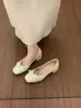 Primeiro Encontro Ji Wenrou Sapato Mary Jane com Salto Grosso de Bolinhas Estilo Fada Primavera/Verão 2026 Novo Estilo Par com Saias