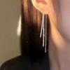 Pendientes largos y elegantes con borlas y estrellas brillantes, 2023. ¡Nuevos pendientes de nicho de moda para mujer!