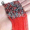 2mm Porcelana tallada Vidrio degradado Cuentas sueltas Accesorios DIY Cuentas de cristal transparente Cuentas Estilo chino Cuentas de colores