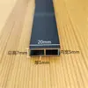 Viga Doble T de Aleación de Aluminio Material de Aluminio Ancho Interior 10121618mm Vidrio Tablero de Madera Empalme Ranura de Tarjeta en Forma de U de Doble Cara