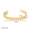 Pulsera de Amor con Apertura, Diseño Nicho Retro Francés de Venta Caliente Transfronteriza, Joyería de Acero Inoxidable de Alta Gama para Mujer