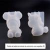 Molde de cola de gota diy postura sentada tridimensional bebê dormindo espelho pequeno unicórnio tridimensional molde de silicone