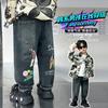 Jeans de Primavera y Otoño para Niños 2026 Nuevo Estilo de Otoño Marca de Moda para Niños Pantalones Casuales Elegantes de Dibujos Animados para Niños