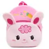 Mochila Fofa Estilo Coreano para Bebê de 1 a 3 Anos, Bolsa Infantil Desenho Animado Fofo, Bolsa de Pelúcia Princesa Bidimensional