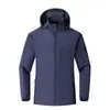 Chaqueta Casual Cortavientos con Capucha de una Sola Capa para Hombre para Otoño e Invierno, Chaqueta Deportiva para Montañismo, Transfronteriza