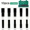 Juego de Vasos para Reparación de Automóviles 8-32mm Vaso Extendido Mecánico de Reparación de Automóviles Vaso para Llave Eléctrica Vaso para Pistola de Aire
