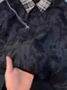 Camisa polo tie-dye transfronteiriça, conjunto masculino de verão de duas peças com camiseta xadrez de manga curta e gola virada, corte slim de meia manga