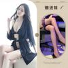 Lingerie sexy feminina plus size conjunto tule renda emocional pijama roupão três peças calcinha com abertura no entrepernas calcinha geração de cabelo