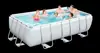 Estante de tubería rectangular original piscina para remar soporte grande piscina para nadar familiar infantil engrosado