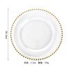 Plato de Vidrio Estilo Europeo Phnom Penh Plato de Vidrio Perlado Plato para Comida Occidental Plato Phnom Penh Plato para Ensalada Plato para Banquete de Bodas