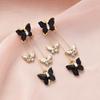Pendientes de plata S925 con borlas de mariposa morada y aguja para mujer, ligeros, lujosos, de alta gama, con diamantes brillantes, largos, retro y elegantes.