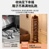 Un zapatero pequeño y estrecho para entradas, un estante de almacenamiento de varias capas para el hogar, un organizador de zapatos de bambú simple y que ahorra espacio