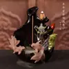 Queimador de incenso de cerâmica Zen com fluxo reverso de incenso, lótus e peixe criativo, fumaça de fluxo reverso, queimador de incenso ornamental, decoração de casa