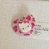 Bonita Nueva Pinza para el Cabello de Acrílico con Forma de Corazón Estéreo de Doble Capa y Gato Kt Ins Dulce Estilo Girly Corazón Flequillo Tocado de Dibujos Animados