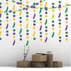 Máscara de cumpleaños de carnaval de Amazon, decoración para fiesta, temática de MARDI GRAS, colorida pieza redonda, dije de flor para tirar