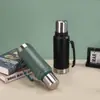 Taza Termo Termo Botella de Acero Inoxidable 304 de Gran Capacidad con Asa para Viajes al Aire Libre Deportes Montañismo Ciclismo