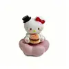 Ornamento de Cerâmica Jingdezhen Hello Kitty Figura Giratória Presente para Meninas, Melhores Amigas e Amigos para Uso Doméstico