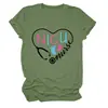Amazon eBay Estación Independiente Moda Casual Versátil Camiseta de Manga Corta con Cuello Redondo para Mujer Camiseta Base