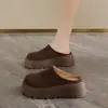 Sandalias sin cordones de suela gruesa y punta cerrada para mujer, nueva colección de otoño 2026, zapatos slip-on de moda, zapatos planos de plataforma