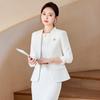 Chaqueta de Traje Blanca para Mujer Venta al por Mayor Otoño Nuevo Traje de Vestir Traje de Corte Slim Profesional Falda para Mujer