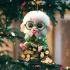 Pingente de Decoração de Carro Criativo Fofo de Desenho Animado Plano Acrílico 2D Ornamento para Pendurar em Mochila Boneca Decoração para Pendurar no Carro
