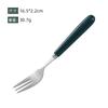 Vajilla de acero inoxidable con mango de cerámica estilo ins, ideal para la cocina, cuchara de postre, caja de almacenamiento, juego de tenedor y cuchara.