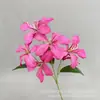 Arreglo Floral Artificial de Orquídea Llama y Glicinia 3D para Área de Bienvenida Decoración de Pared de Fondo Flores de Seda Guía de Escenario Flores Artificiales Transfronterizo