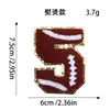 Parches de bordado digital para toallas, insignias bordadas, parches para ropa de la serie de fútbol, rugby y baloncesto más vendida transfronteriza