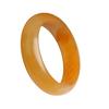 Pulsera de Jade Huanglong Natural para Mujer Pulsera de Jade de Cuarcita de Yunnan Jade Zi Tipo Hielo Jade Hetian Pulsera Plana de Jade Amarillo