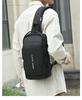 Bolso de Hombro Casual Candado de Contraseña Bolso de Pecho Bolso Cruzado para Hombre Deportes al Aire Libre Bolso para Teléfono Móvil con USB Versátil para Viajeros Bolso de Cosméticos