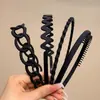 Nova Presilha de Cabelo Celebridade da Internet Headwear Simples Faixa de Cabelo Fosca Feminina de Verão Lavagem de Rosto Anti-Derrapante Artefato de Prender o Cabelo