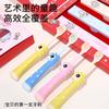 Cepillo de dientes desechable para niños con pasta de dientes, caricatura, cerdas suaves, suministros de hotel cinco estrellas, set de artículos de tocador desechables