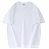 Camiseta de Verano Nueva para Hombre, 240g Algodón Peinado, Cuello Redondo, Manga Corta, Peso Pesado, Hombros Caídos, Casual, Versátil.