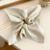 Scrunchie de Tecido Grande Suave Estilo Coreano, Acessório de Cabelo de Rede Feito em Yiwu em Estoque, Elástico de Cabelo Versátil 48H