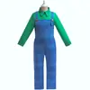 Conjunto de dos piezas de cosplay de Mario de la película New Super Horsepower europea y americana para fiesta de niños
